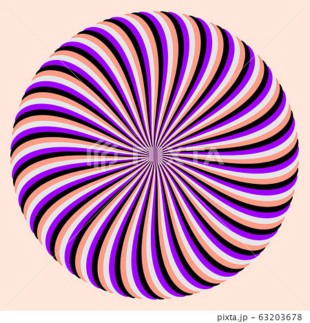 rounded color optical illusion. wzves design 63203678