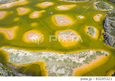 Aerial view of the Ghadira Natur Reserve,Malta Aerial view of the Ghadira Natur Reserve,Malta 63205321