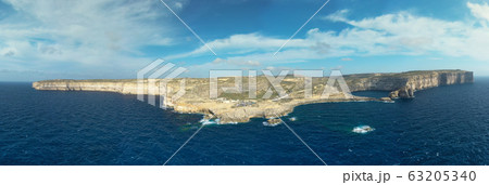 Aerial view of Sea Tunnel near Azure window. Aerial view of Sea Tunnel near Azure window. 63205340
