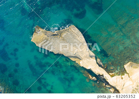 Aerial view of nature landscape of Ghajn Tuffieha 63205352