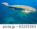 Aerial view of the St Pauls Island off the north 63205363
