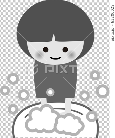 Hand-washing girls Prevention/Countermeasures Coronavirus Cold Flu Gray 63206025