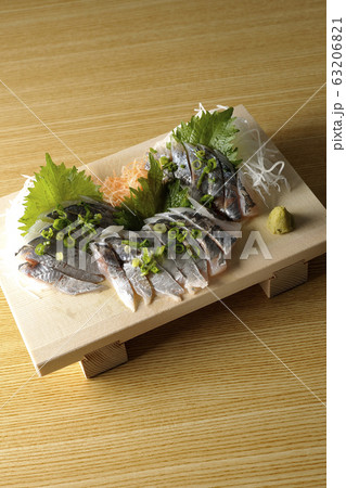 真鯵の刺し身 63206821