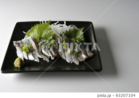 真鯵の刺し身 真鯵の刺し身 63207104