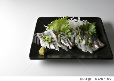真鯵の刺し身 真鯵の刺し身 63207105