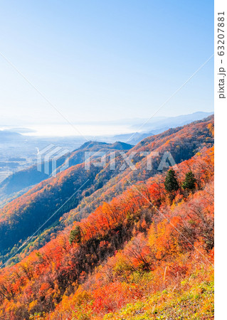 秋の木崎湖・小熊山 秋の木崎湖・小熊山 63207881