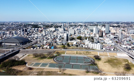 豊田市街地　空撮 63209691