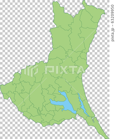 茨城県の地図_市町村別 63209950