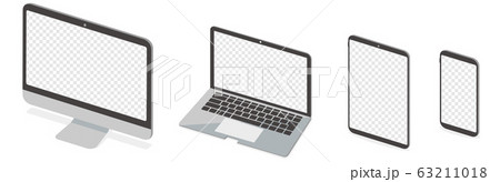 pc laptop smartphone vector illustration 63211018
