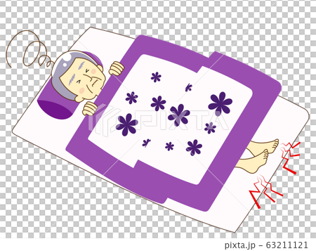 A man sleeping on a futon A man sleeping on a futon 63211121