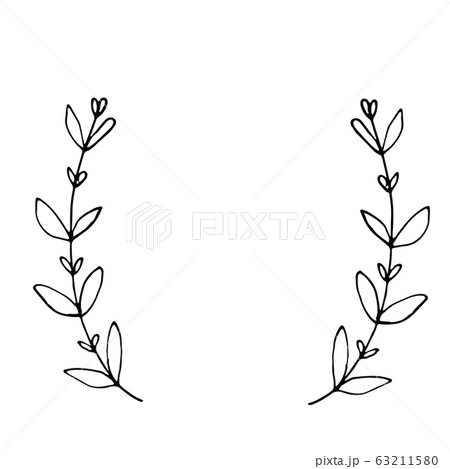 Vector hand drawn doodle frame. Ink illustration  63211580