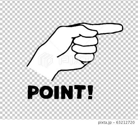 With hand letter pointing right (simple) With hand letter pointing right (simple) 63212720