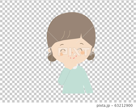 笑っている女の子のイラスト素材 笑っている女の子のイラスト素材