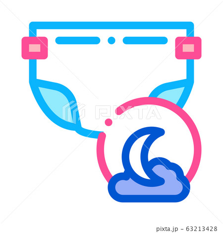 Night Diaper Icon Vector Outline Illustration Night Diaper Icon Vector Outline Illustration 63213428