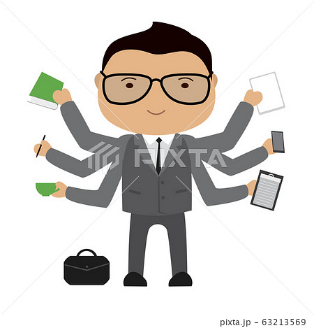 Business woman or office worker sitting at the 63213569