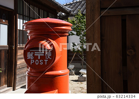 レトロなポストと萩原朔太郎記念館 63214334