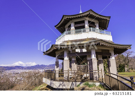 （神奈川県）秦野市・権現山展望台、富士山遠望 63215181