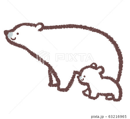 シロクマ親子1 63216965
