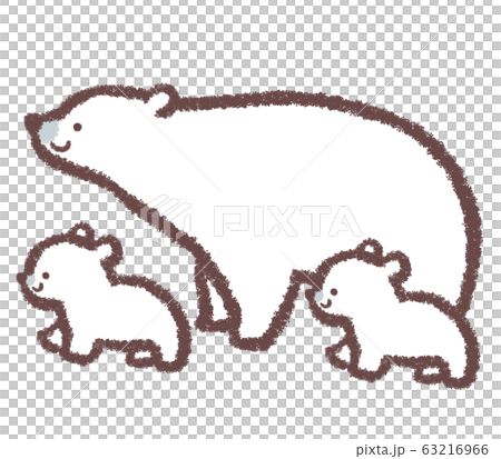 シロクマ親子2 シロクマ親子2 63216966
