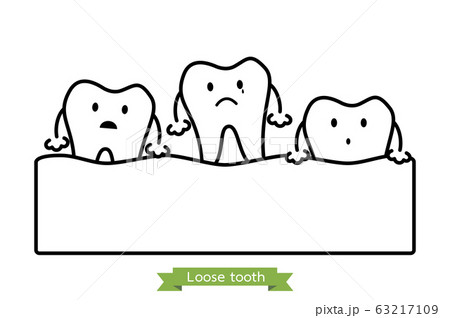 loose tooth, tooth is fall out of the gum loose tooth, tooth is fall out of the gum 63217109