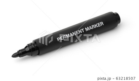 Open permanent black marker Open permanent black marker 63218507