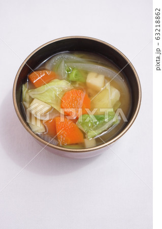 春野菜のみそ汁 63218862