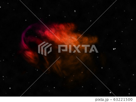 Star field in space and a nebulae. 3D rendering 63221500