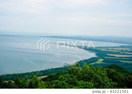 【北海道】展望台から見るサロマ湖 63221501