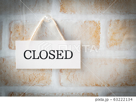 CLOSED 閉店 休業 廃業 クローズド CLOSED 閉店 休業 廃業 クローズド 63222134