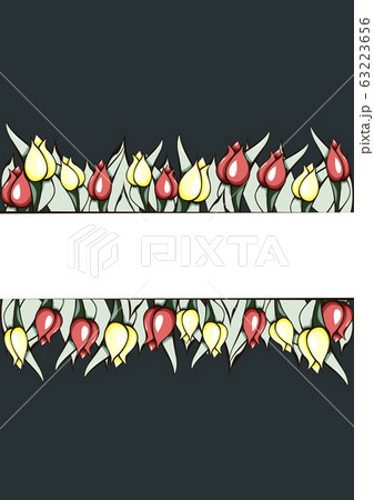 Abstract illustration on colorful backdrop. Spring 63223656