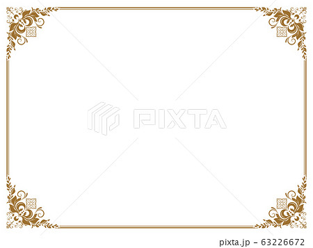エレガントなフレームのイラスト素材