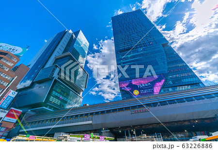 日本の東京都市景観　渋谷駅再開発・東京メトロ銀座線渋谷駅など＝3月11日（東日本大震災から9年） 63226886