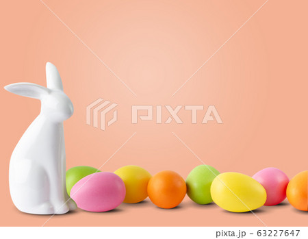 Easter bunny and eggs Easter bunny and eggs 63227647