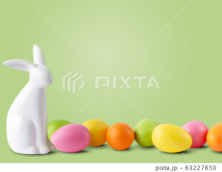 Easter bunny and eggs 63227650