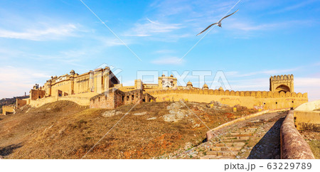 Amer Fort in Jaipur, India, wonderful sunny Amer Fort in Jaipur, India, wonderful sunny 63229789