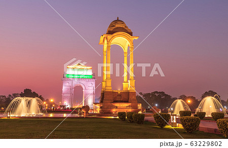 Canopy and the India Gate in New Delhi, India, Canopy and the India Gate in New Delhi, India, 63229802