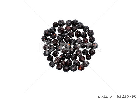 Cherry sluggish with bones on white background Cherry sluggish with bones on white background 63230790