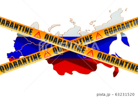 Quarantine in Russia concept 63231520