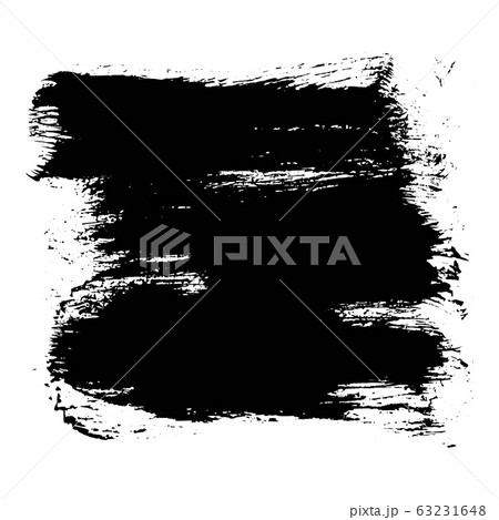 Expressive square textured black ink stain 63231648
