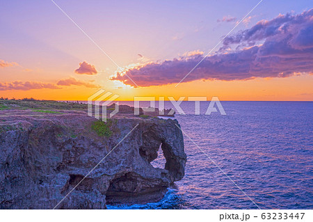 万座毛 沖縄県観光スポット 日本 万座毛 沖縄県観光スポット 日本 63233447
