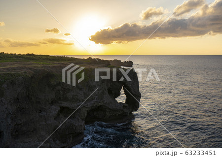 万座毛 沖縄県観光スポット 日本 万座毛 沖縄県観光スポット 日本 63233451