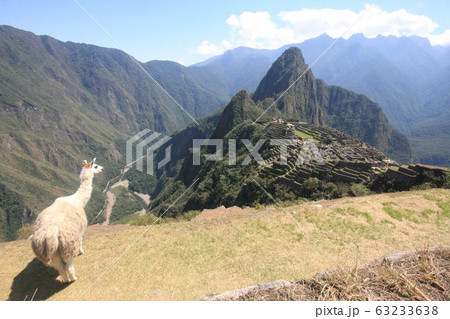 Machu Picchu Incan citadel in the Andes Mountains in Peru 63233638