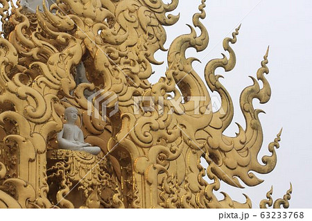 White temple views in Chiang Rai in Thailand White temple views in Chiang Rai in Thailand 63233768