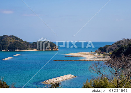 瀬戸内海沿岸の風景 山田海岸 香川県東かがわ市 の写真素材 63234641 Pixta