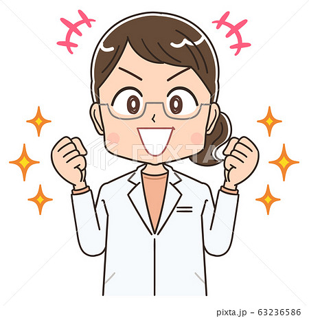 医師 薬剤師 医者 女性 女医 かわいい イラスト マンガ キャラクターのイラスト素材