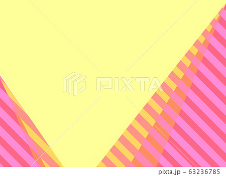 濃いピンクと黄色の斜めストライプと無地のコピースペースの背景のイラスト素材