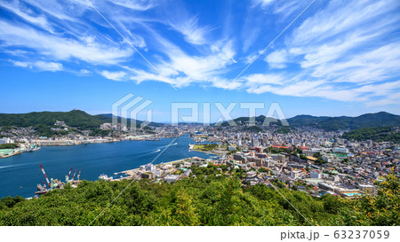 長崎の風景　パノラマ　観光イメージ 63237059