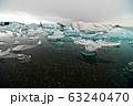 アイスランドの氷河湖 63240470
