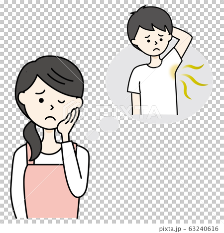 わきがの子供に悩む母　息子 63240616