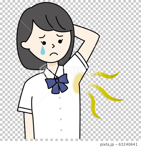 Girls worried about aside high school students junior high school students uniform 63240641
